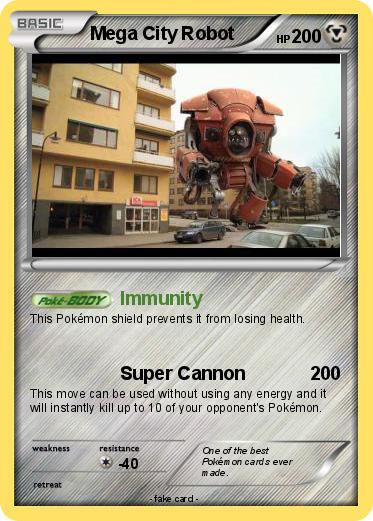 Pokemon Mega City Robot