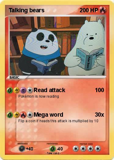 Pokemon Talking bears