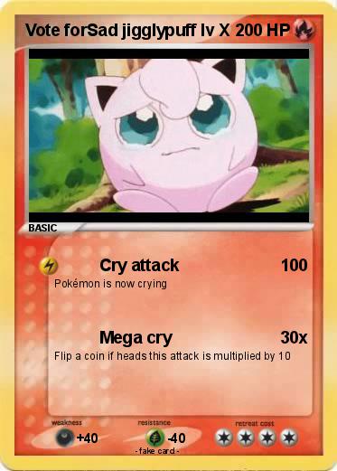 Pokemon Vote forSad jigglypuff lv X