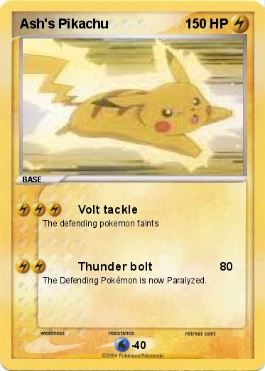 Pokemon Ash's Pikachu