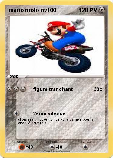 Pokemon mario moto nv100