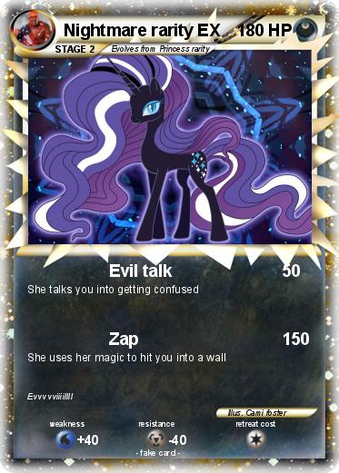 Pokemon Nightmare rarity EX