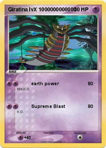 Pokemon Giratina lvX 1000000000000