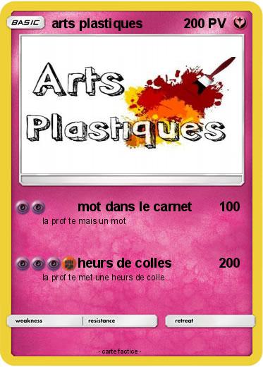 Pokemon arts plastiques