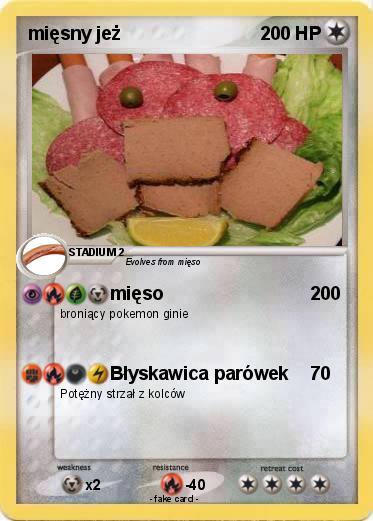 Pokemon mięsny jeż