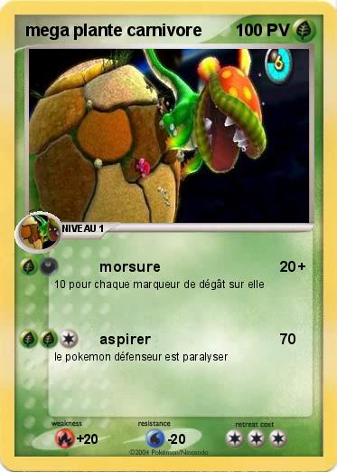 Pokemon mega plante carnivore