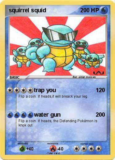 Pokemon squirrel squid