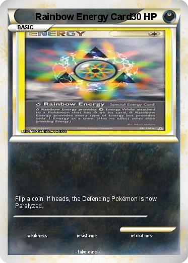 Pokemon Rainbow Energy Card