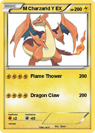 Pokemon M Charzarid Y EX
