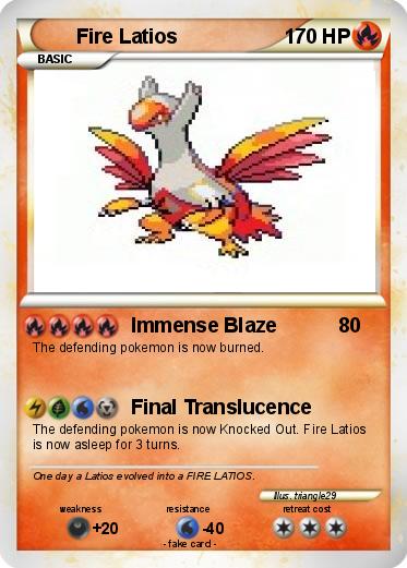 Pokemon Fire Latios