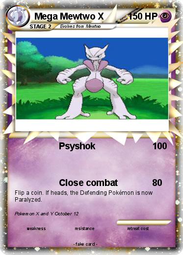 Pokemon Mega Mewtwo X