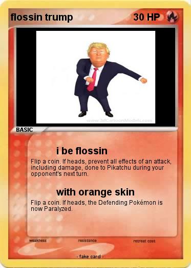 Pokemon flossin trump