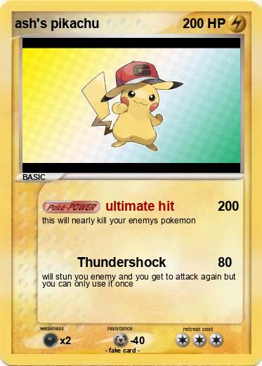 Pokemon ash's pikachu