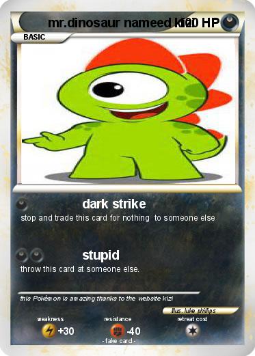 Pokemon mr.dinosaur nameed kizi