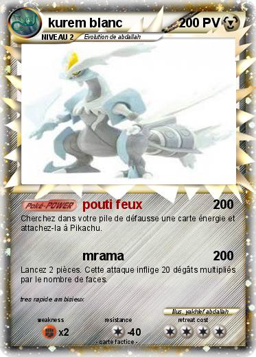 Pokemon kurem blanc
