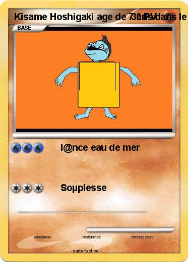 Pokemon Kisame Hoshigaki age de 7 ans dans le p@ille