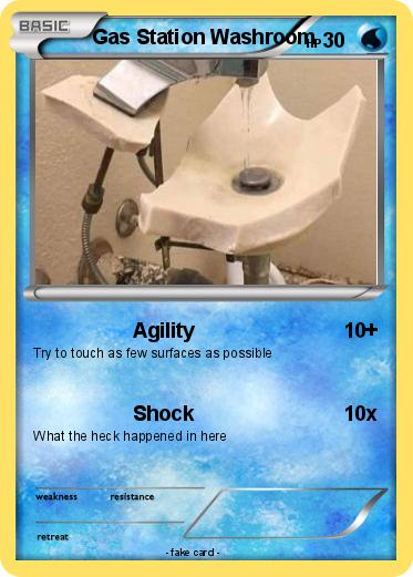 Pokemon Gas Station Washroom