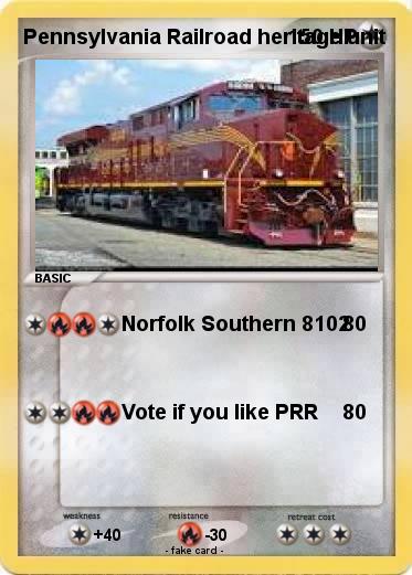 Pokemon Pennsylvania Railroad heritage unit