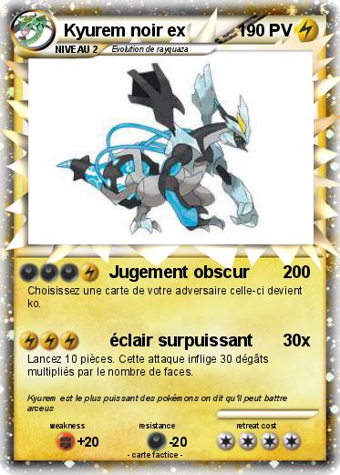 Pokemon Kyurem noir ex