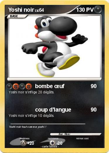 Pokemon Yoshi noir