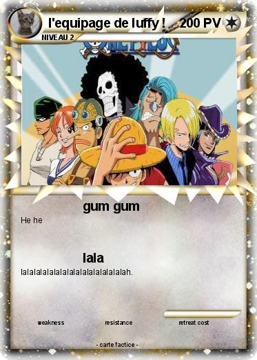 Pokemon l'equipage de luffy !