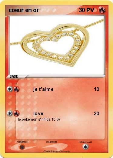 Pokemon coeur en or 