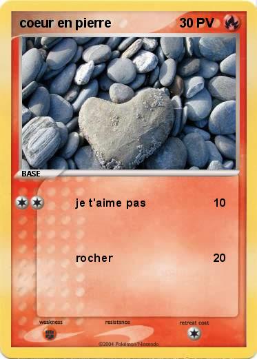 Pokemon coeur en pierre 