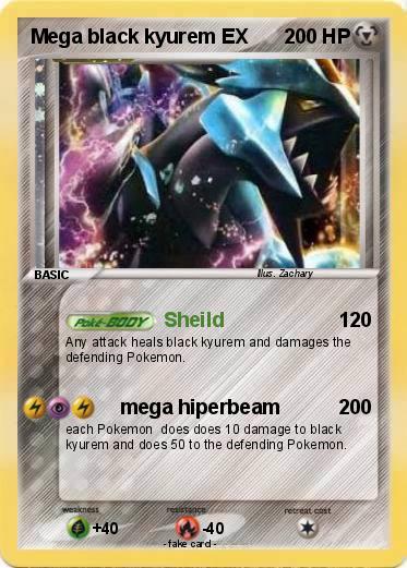 Pokemon Mega black kyurem EX