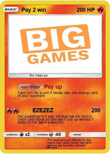 Pokemon Pay 2 win