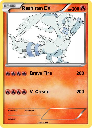 Pokemon Reshiram EX