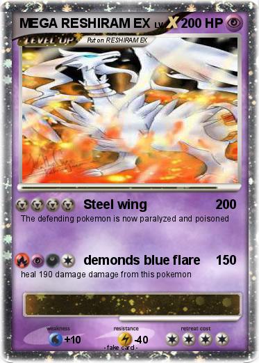 Pokemon MEGA RESHIRAM EX