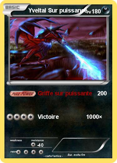 Pokemon Yveltal Sur puissance
