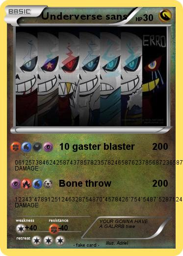 Pokemon Underverse sans