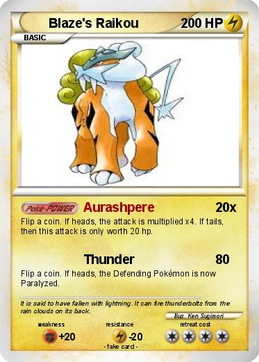Pokemon Blaze's Raikou