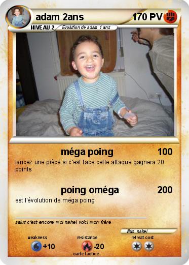 Pokemon adam 2ans