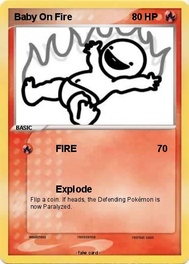 Pokemon Baby On Fire