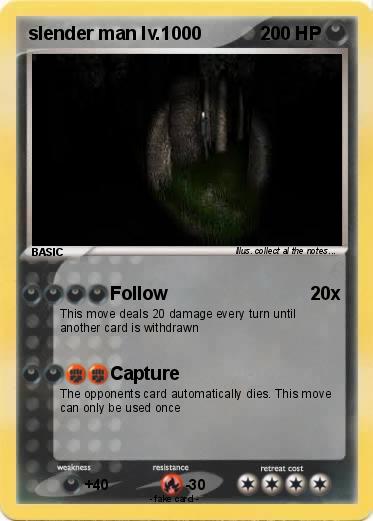 Pokemon slender man lv.1000