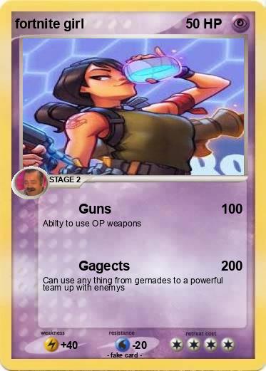 Pokemon fortnite girl