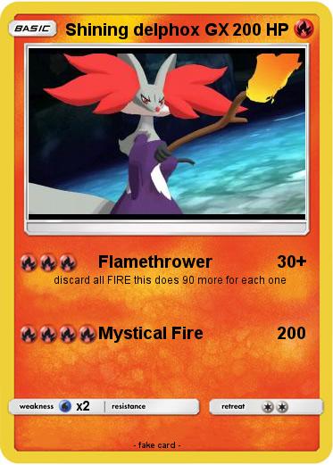 Pokemon Shining delphox GX