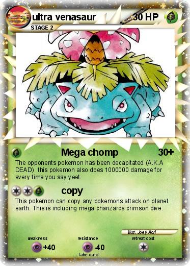 Pokemon ultra venasaur
