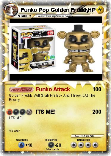 Pokemon Funko Pop Golden Freddy
