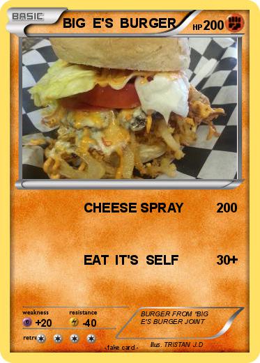 Pokemon BIG  E'S  BURGER