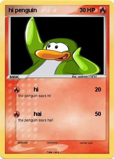 Pokemon hi penguin