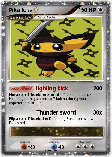 Pokemon Pika fu