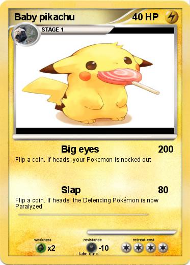 Pokemon Baby pikachu
