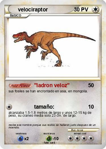 Pokemon velociraptor