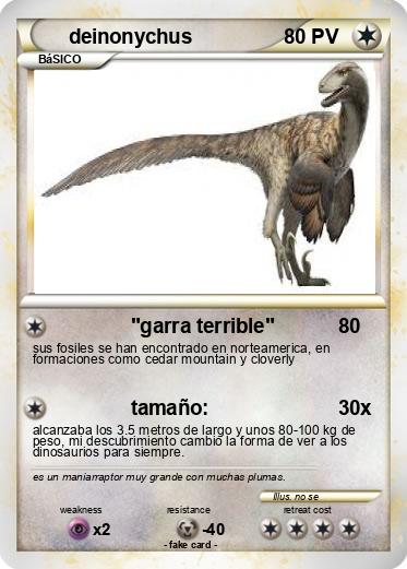 Pokemon deinonychus