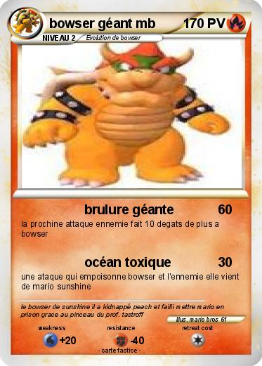 Pokemon bowser géant mb