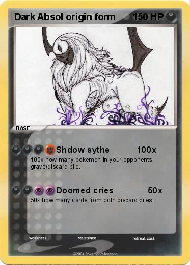 Pokemon Dark Absol origin form
