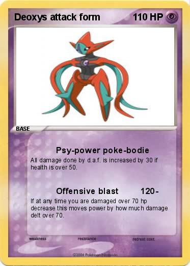 Pokemon Deoxys attack form